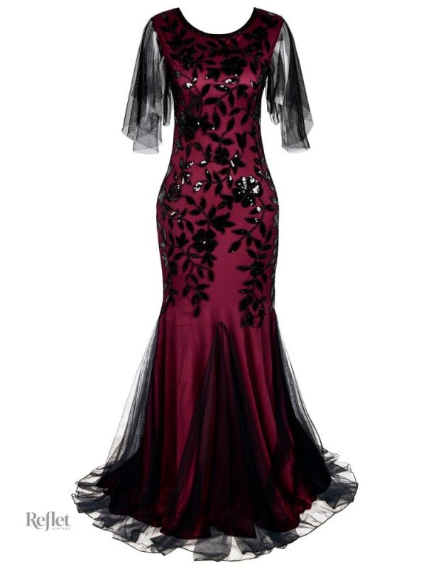 robe-soiree-style-annee-30-1 Robe soirée style années 30 élégante et vintage