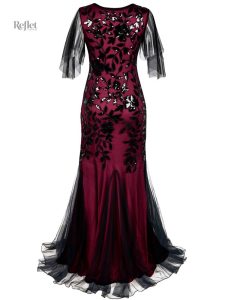 Robe élégante années 30 avec une silhouette rétro