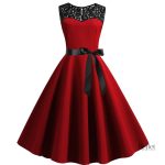 Robe soirée en satin style années 80