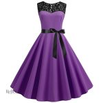 Robe à manches bouffantes année 80