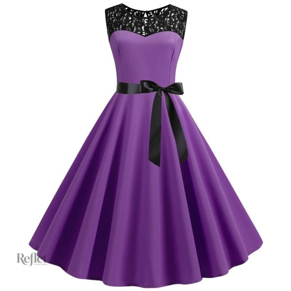 Robe à manches bouffantes année 80