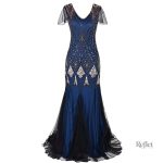 Robe à franges élégante des années 20