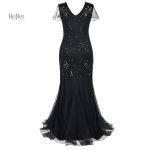 Robe élégante année 20 avec ceinture