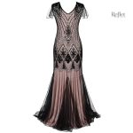 Robe de danse années 20 en satin
