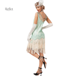 Robe vintage années 20, grande taille, avec des détails raffinés