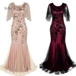 Robe longue style années 30, élégante et rétro