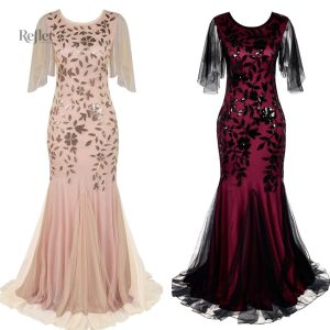 Robe longue style années 30, élégante et rétro