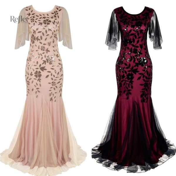 robe-style-annee-30-longue-1 Robe longue style années 30, élégante et rétro
