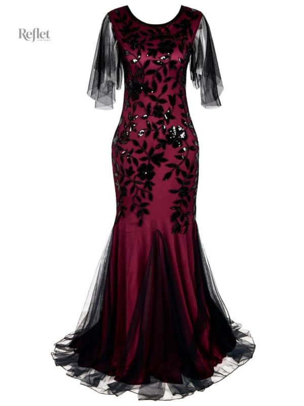 Robe longueur maxi, inspiration années folles