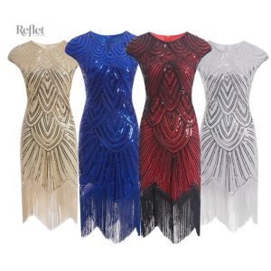 Robe années 30 silhouette ajustée