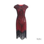 Robe moulante rétro années 30