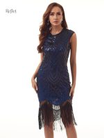 Robe élégante années 30, parfaite pour soirées