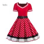 Robe rétro années 50 avec jupe évasée