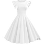 Robe blanche style années 50