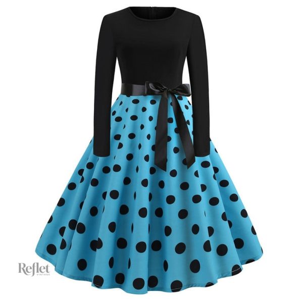Robe patineuse au style nostalgique