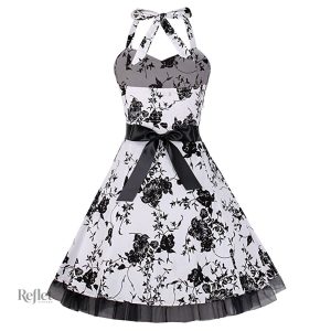 Robe style années 60, élégante avec un dos unique