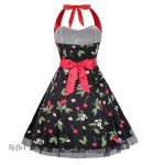 Robe vintage avec dos distinctif, charme des années 60