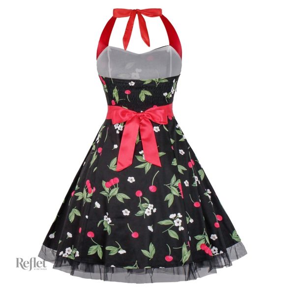 Robe vintage avec dos distinctif, charme des années 60