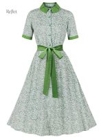 Robe style années 60 pas cher en tissu coloré