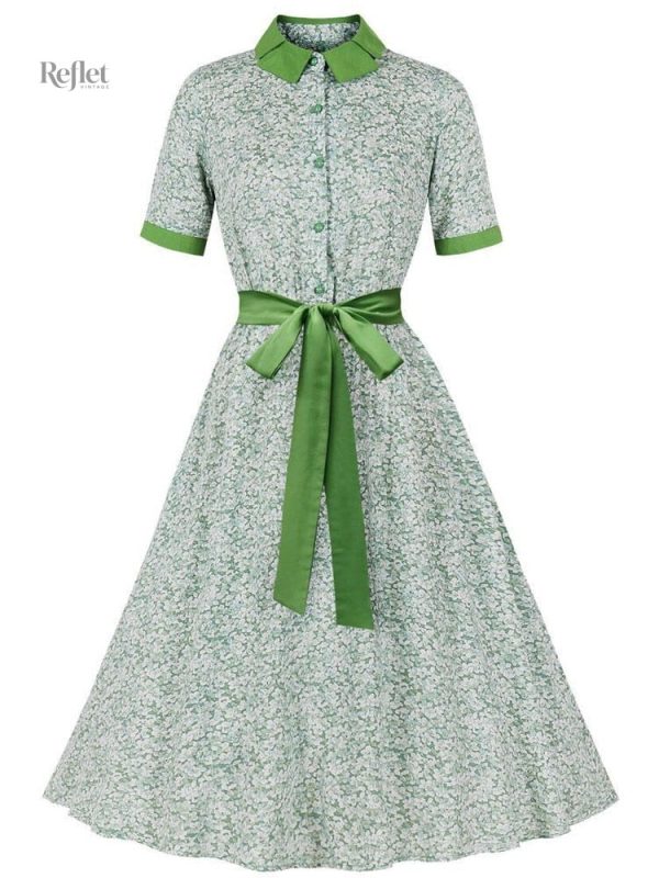 robe-style-annee-60-pas-cher-1 Robe style années 60 pas cher en tissu coloré