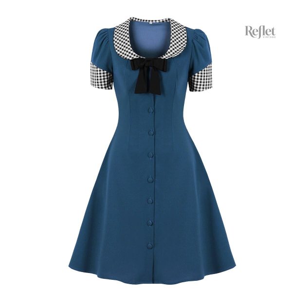 Robe classique années 60, look sophistiqué
