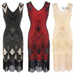 Robe rétro années 30 à manches courtes