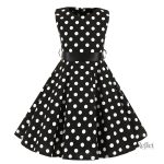 Look classique années 50 : robe évasée et taille marquée