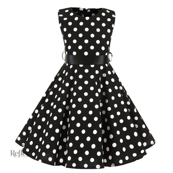 Robe à pois inspirée des styles des années 50