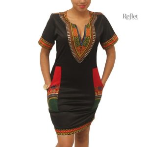Robe vintage style années 80, silhouette flatteuse et colorée