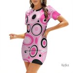 Robe vintage années 70 à motifs colorés