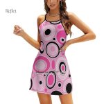 Robe d'été années 70 à manches courtes
