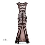 Robe années 30 en tissu léger et fluide
