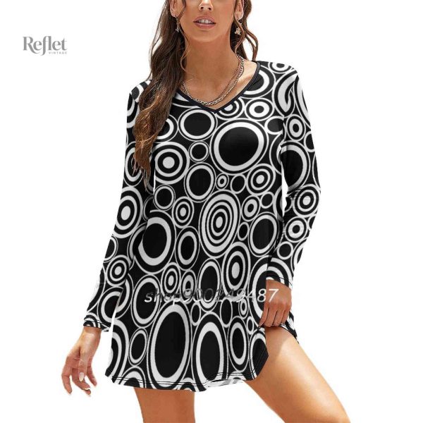 Robe style hippie années 70, ambiance bohème