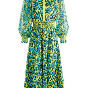 Robe style années 70, couleur vibrante et motifs rétro
