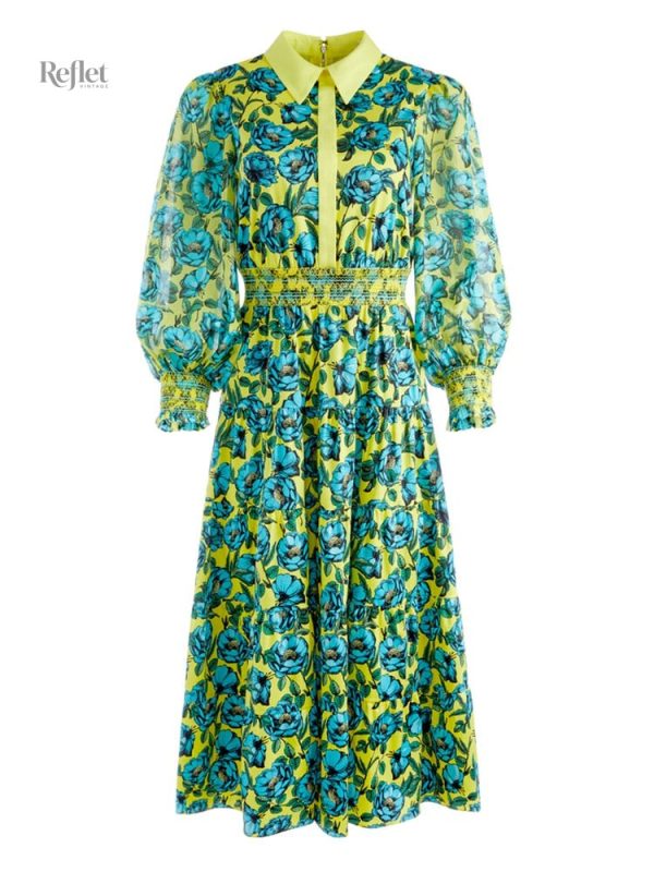 robe-type-annees-70-1 Robe style années 70, couleur vibrante et motifs rétro