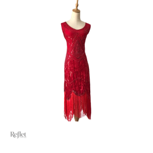 Robe typique des années 20, style vintage élégant