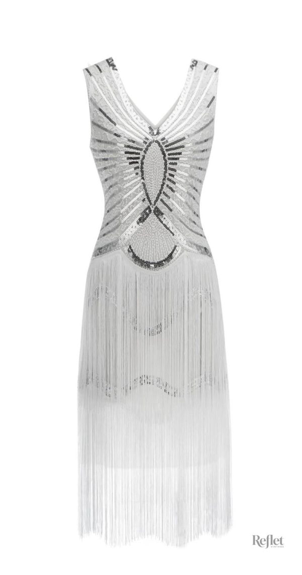 Robe de soirée années 30 à la mode intemporelle