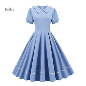 Robe typique des années 60, élégante et colorée