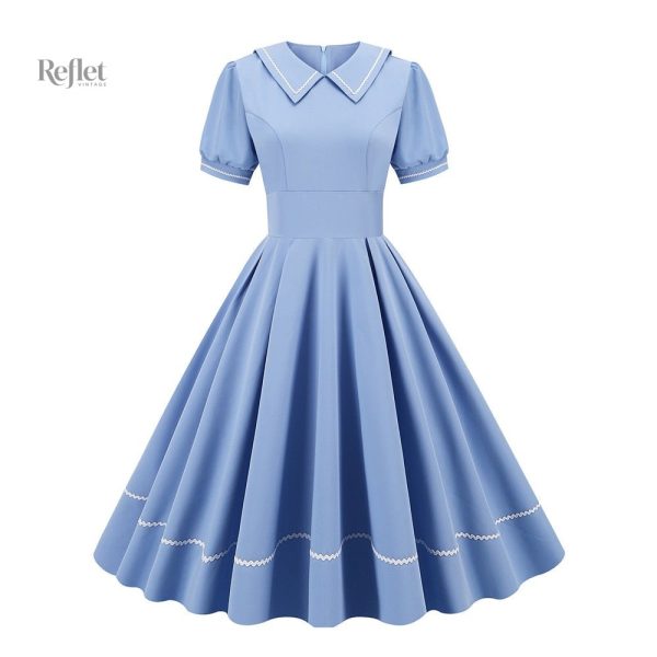 robe-typique-annee-60-1 Robe typique des années 60, élégante et colorée