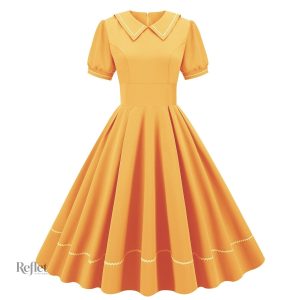 Robe vintage inspirée des années 60, motif floral