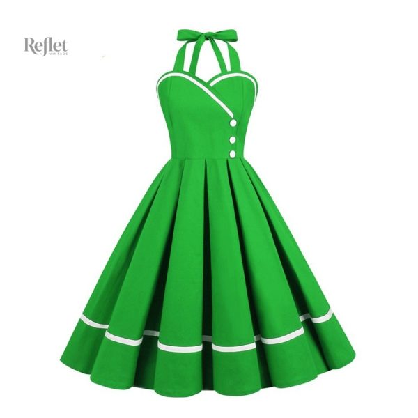 Robe vintage élégante, inspirations années 60, mode féminine