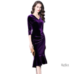 Robe années 20 avec texture veloutée et style vintage