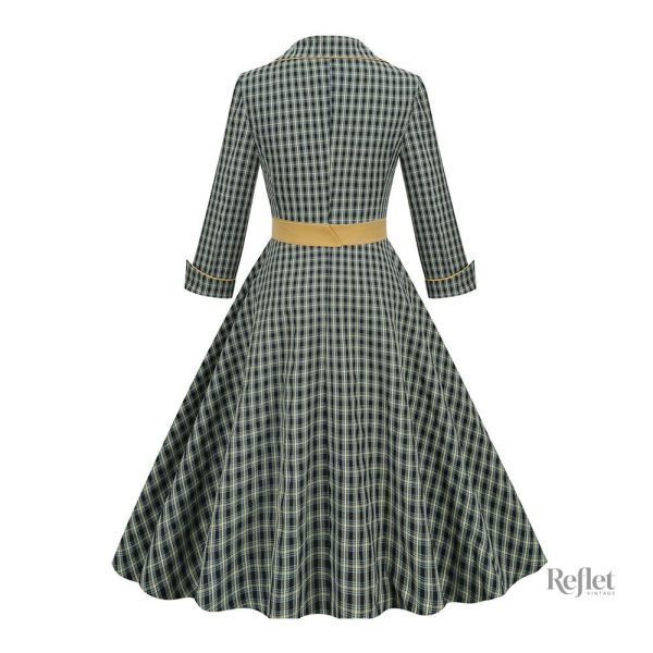 Vêtement vintage vert années 50, idéal pour une occasion spéciale