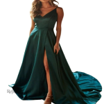 Robe verte princesse pour femme, élégante et festive