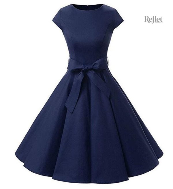 Robe à motifs géométriques vintage années 30
