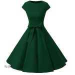 Robe classique des années 30 à fleurs