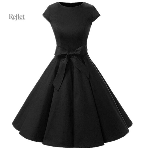 Robe élégante à coupe A des années 30