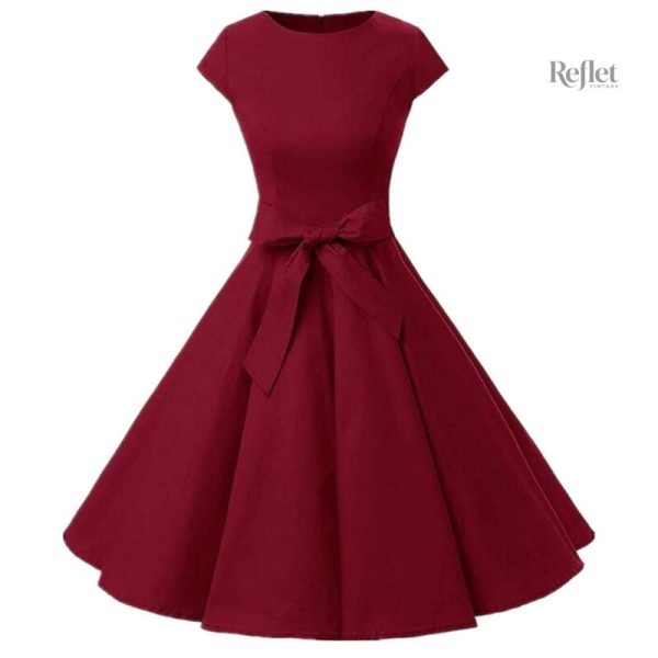 Robe à fronces et décolleté des années 30