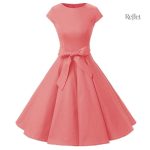 Robe vintage à rayures des années 30