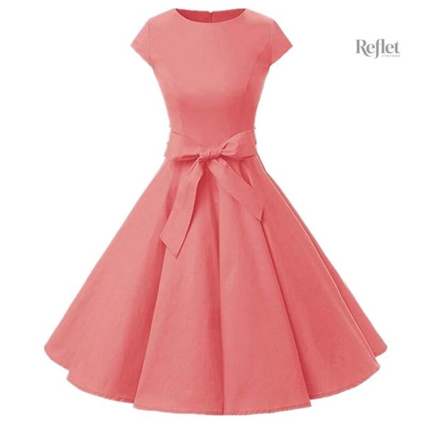 Robe vintage à rayures des années 30